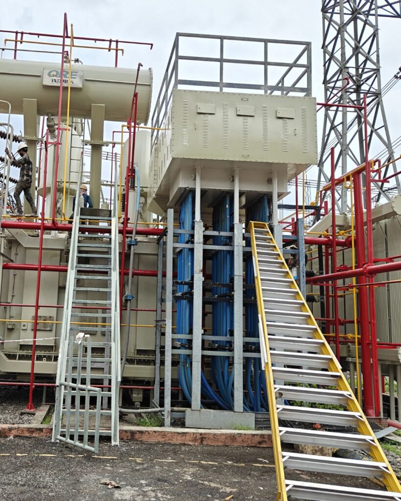 Company profile document of Sunil Enterprises detailing services in industrial painting, copper blasting, and interior works.